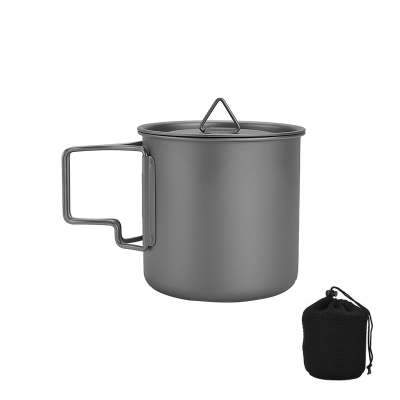 Camping Cooking Organizer - Tazza da campeggio in titanio con