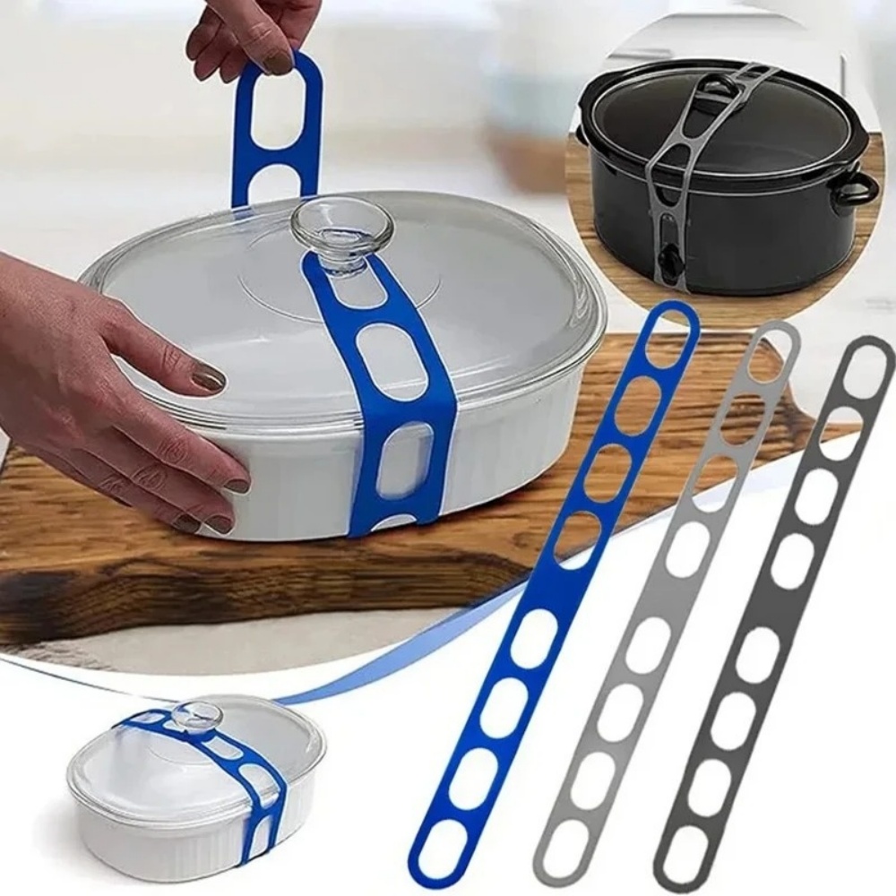 Camping Cooking Organizer - Cinghia Elastica in Silicone Riutilizzabile per