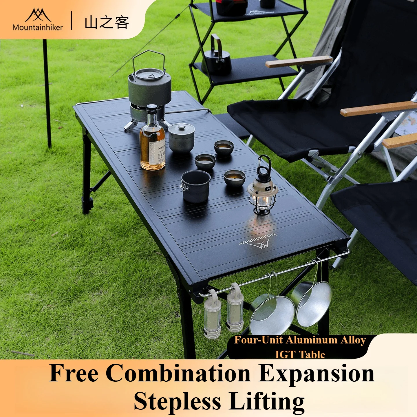 Camping Cooking Table - Mountainhiker campeggio pieghevole ascensore rimovibile multi