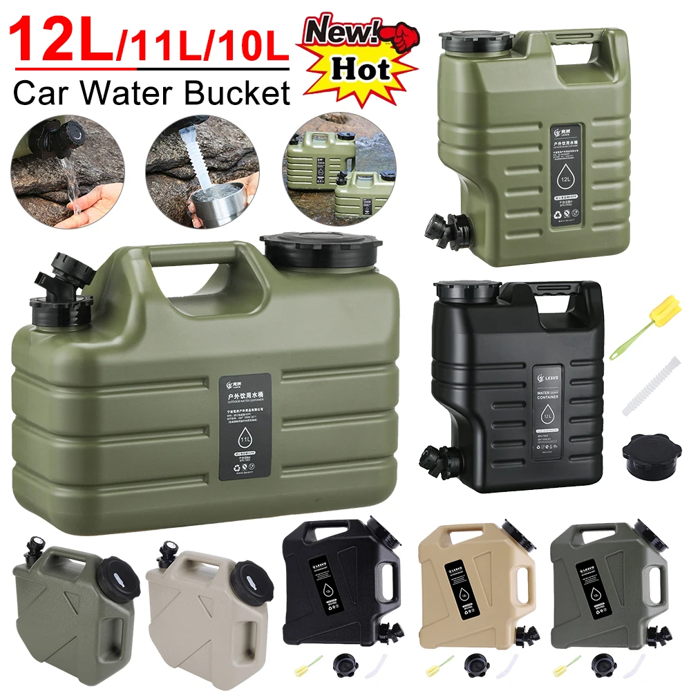 Camping Cooking Container - Secchio d'acqua per auto da 10/11/12L