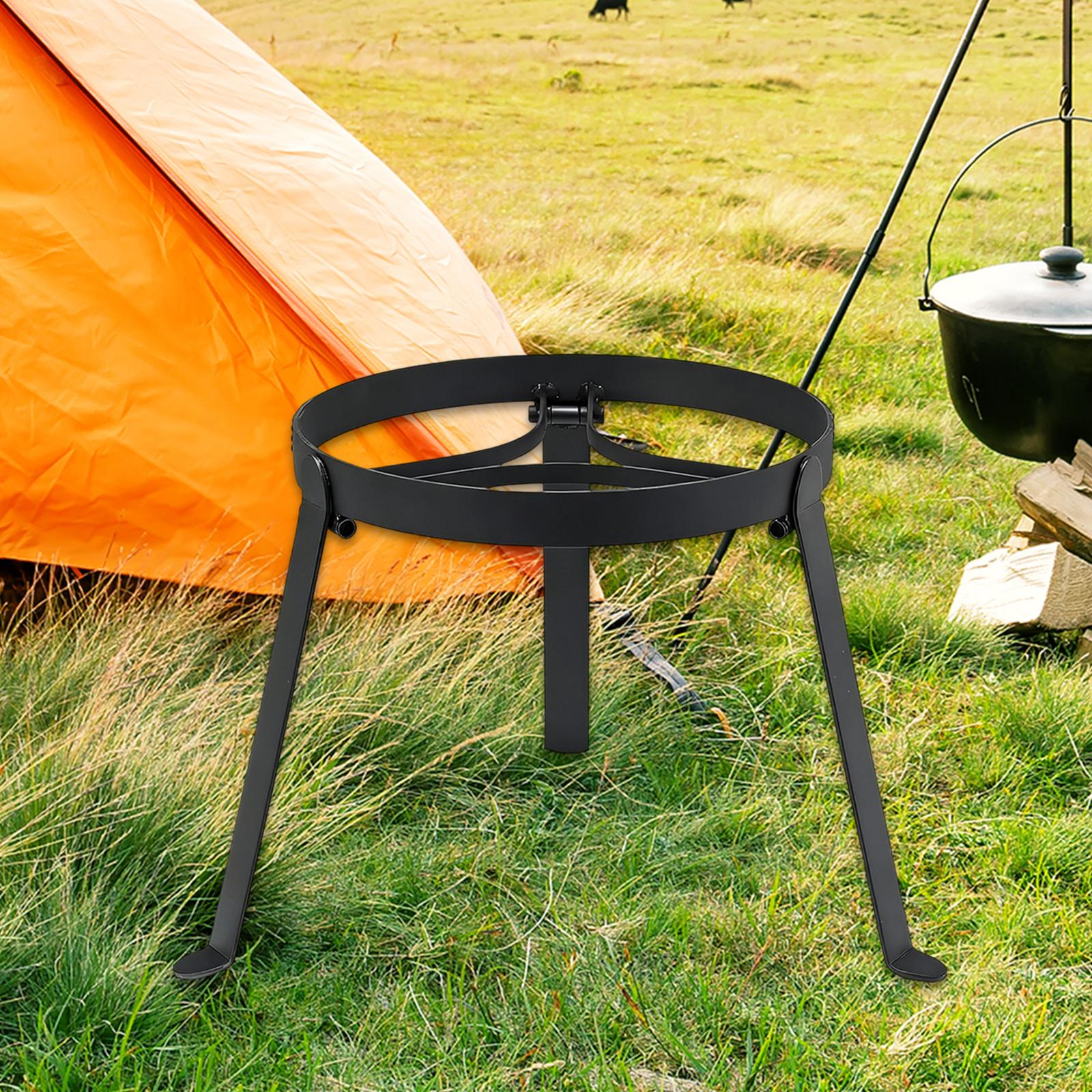 Camping Hiking Cooking - Treppiede Pieghevole in Ferro per Cucinare