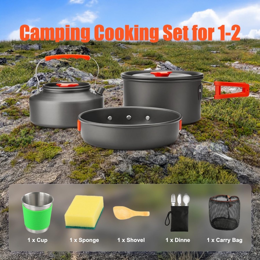 Set di utensili da cucina per  - Camping Hiking Cooking recensione e prezzo