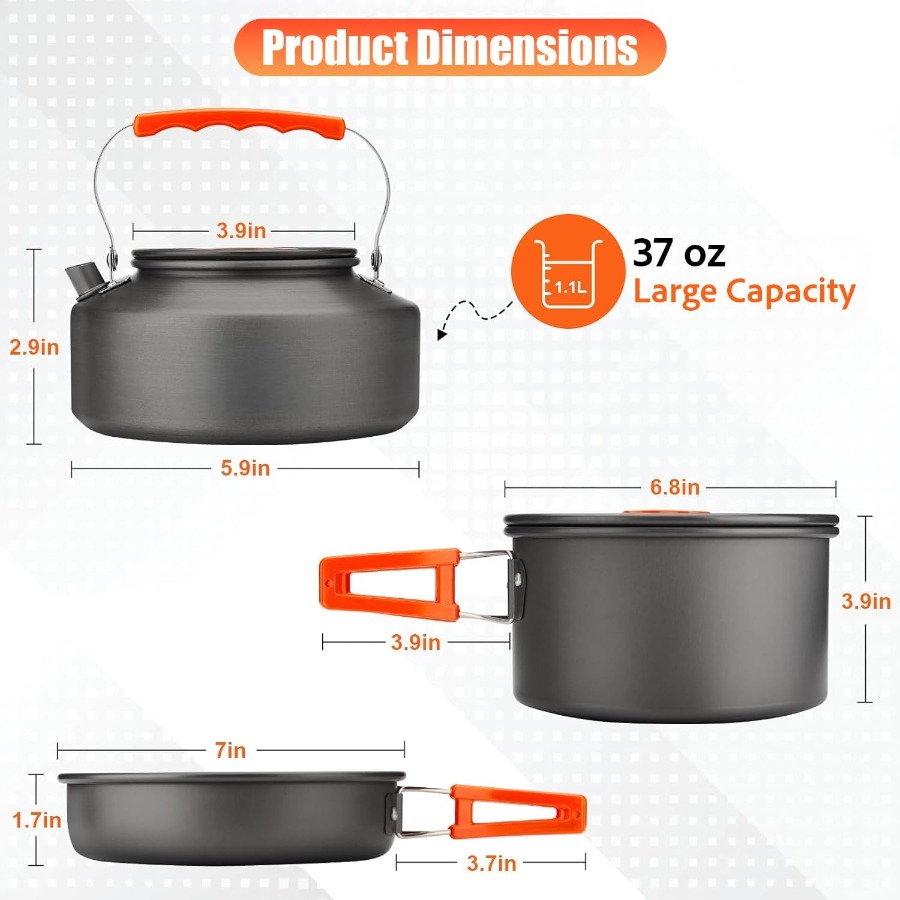 Set di utensili da cucina per  - Camping Hiking Cooking recensione e prezzo