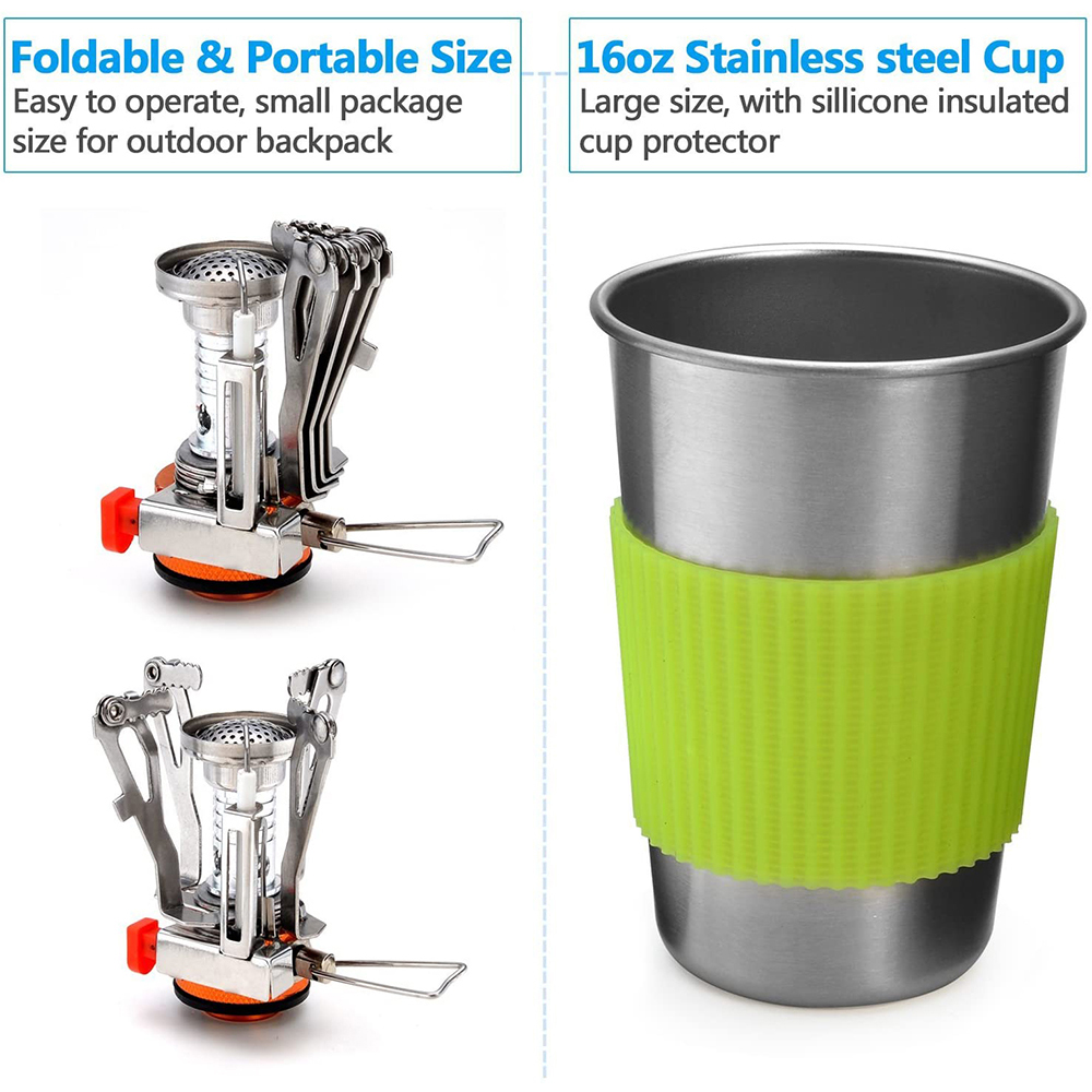 Kit di pentole da campeggio co - Camping Cooking Organizer recensione e prezzo